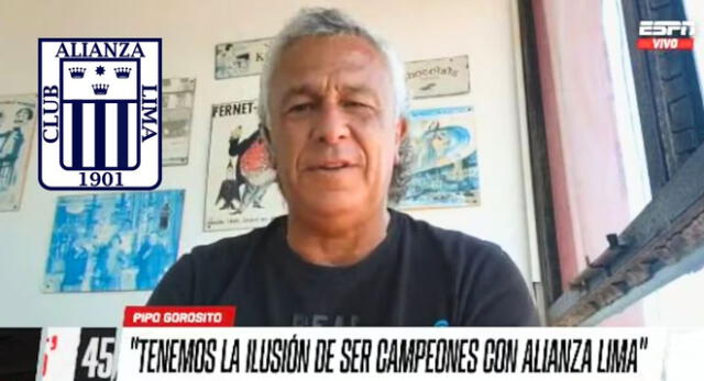 Néstor Gorosito emocionado por ser DT de Alianza Lima en 2025.