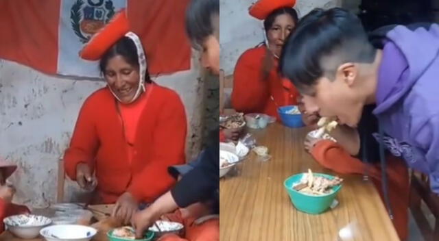 Joven cusqueño sorprende a su familia al llevar un pollo a la brasa por primera vez y su reacción conmueve a usuarios.