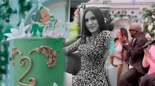 Darinka Ramírez muestra la cantidad de regalos que recibió su hija en su cumpleaños.