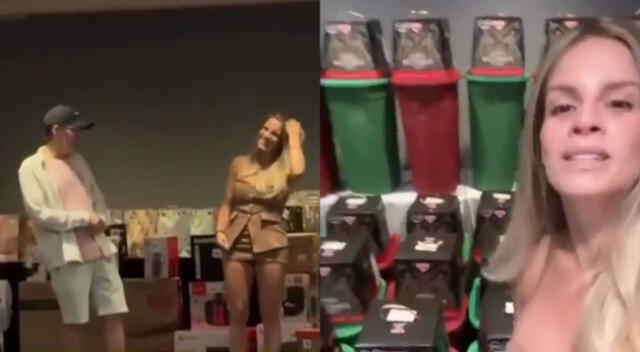 Alejandra Baigorria sorprendió a sus trabajadores con un banquete y regalos.