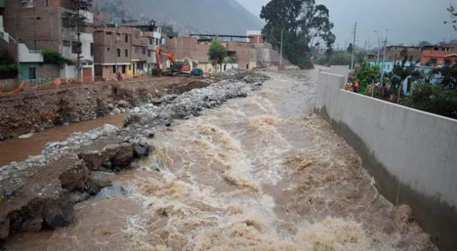 Aumento del caudal del río Rímac podría activar las quebradas.