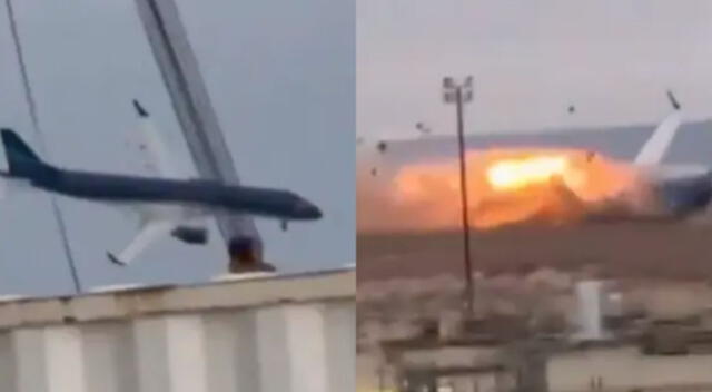 Un avión de Azerbaijan Airlines con 67 pasajeros se estrelló en el aeropuerto de la ciudad de Aktau, en Kazajistán.