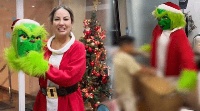 Pamela López da sorpresa a sus hijos en Navidad.