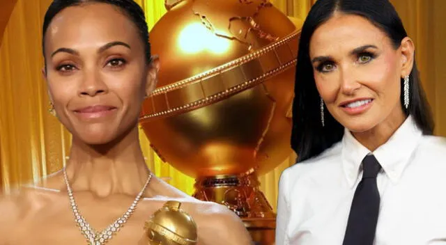 Globos de Oro 2025: Lista completa de ganadores donde resaltan Demi Moore, Zoe Saldaña y más.