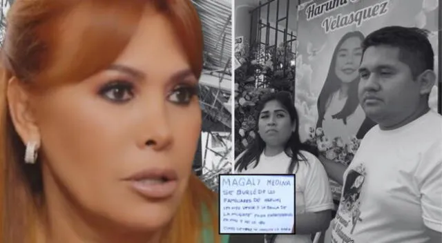 Magaly Medina es acusada de desplante a la familia de Harumi.