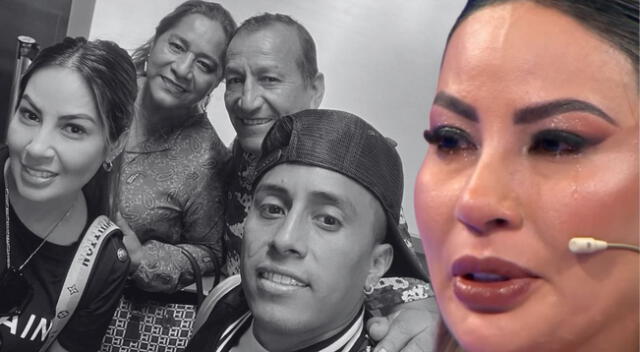 Pamela López rompe en llanto al hablar de la familia de Christian Cueva. Pamela López rompe en llanto al hablar de la familia de Christian Cueva.