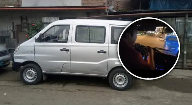 Extorsionadores amenazan al conductor de la minivan y le dicen que "se alinee" en SJL. Extorsionadores amenazan al conductor de la minivan y le dicen que "se alinee" en SJL.