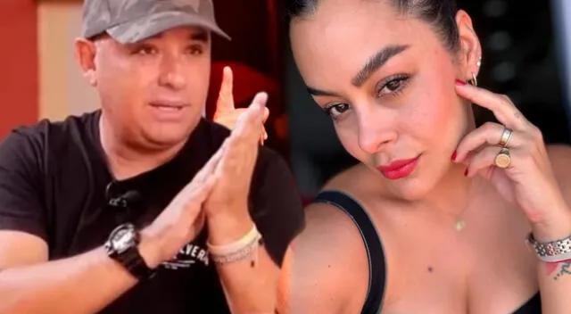 Larissa Riquelme le hace el pare a Roberto Martínez. Larissa Riquelme le hace el pare a Roberto Martínez.