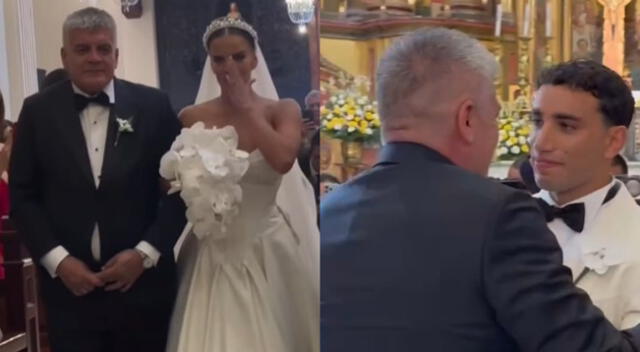 Said Palao rompe en llanto al ver ingresar a Alejandra Baigorria a iglesia. Said Palao rompe en llanto al ver ingresar a Alejandra Baigorria a iglesia.