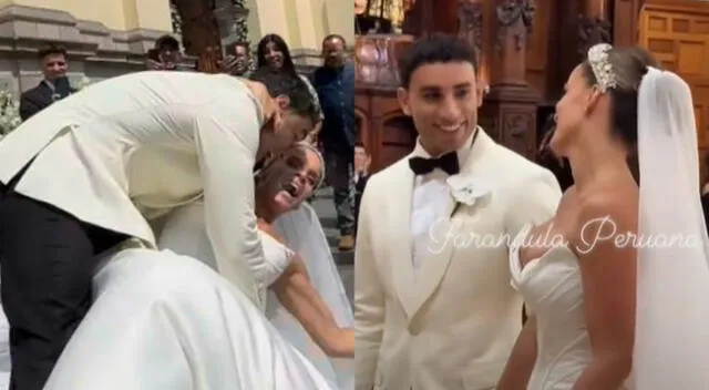 Alejandra Baigorria y Said Palao se casaron esta mañana en la Iglesia San Pedro. Alejandra Baigorria y Said Palao se casaron esta mañana en la Iglesia San Pedro.