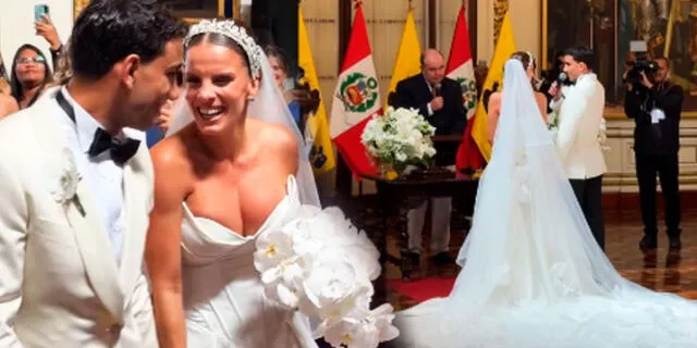 Alejandra Baigorria y Said Palao se volvieron a dar el 'Sí, acepto'. Alejandra Baigorria y Said Palao se volvieron a dar el 'Sí, acepto'.