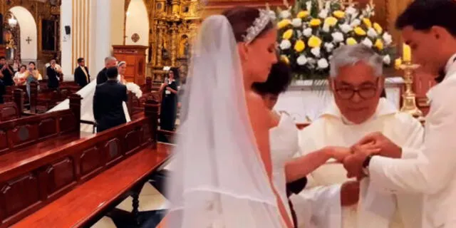 Alejandra Baigorria ingresó a la iglesia cuando estaba vacía. Alejandra Baigorria ingresó a la iglesia cuando estaba vacía.