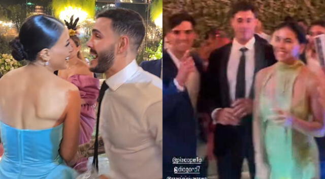 Onelia Molina y Mario Irivarren asistieron a la boda de Alejandra Baigorria y Said Palao.