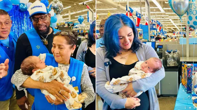Mamá recibe conmovedor baby shower de los empleados en Texas. Mamá recibe conmovedor baby shower de los empleados en Texas.