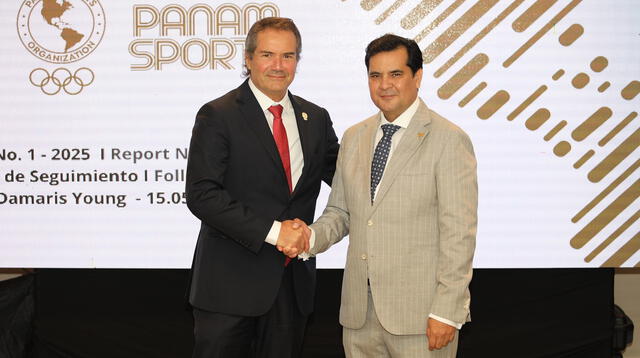 Presidente del IPD junto al titular de Panam Sports Presidente del IPD junto al titular de Panam Sports