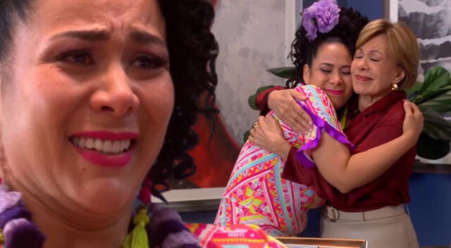 Teresita se despide de Francesca entre lágrimas. Teresita se despide de Francesca entre lágrimas.