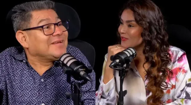 Claudia Portocarrero y Dilbert Aguilar bromean recordando su relación. Claudia Portocarrero y Dilbert Aguilar bromean recordando su relación.