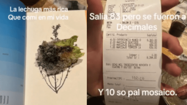 Así fue el menú de S8.300 en Central, según cliente. Así fue el menú de S8.300 en Central, según cliente.