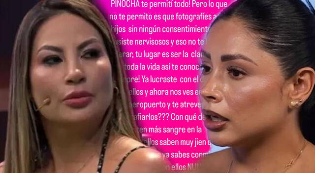 Pamela López explotó contra cumbiambera que fotografió a sus hijos en aeropuerto. Pamela López explotó contra cumbiambera que fotografió a sus hijos en aeropuerto.