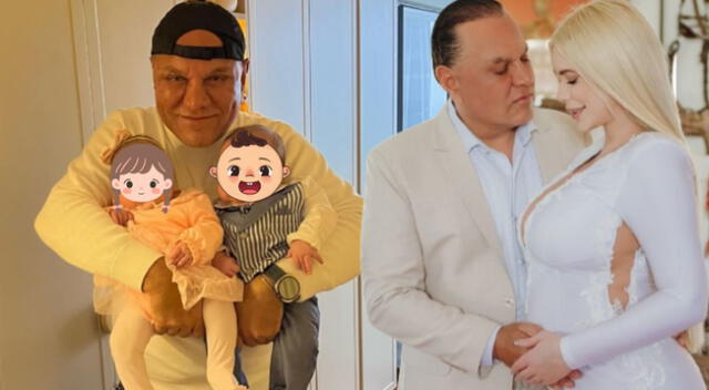 Mauricio Diez Canseco se luce con sus mellizos en brazos y genera ternura. Mauricio Diez Canseco se luce con sus mellizos en brazos y genera ternura.