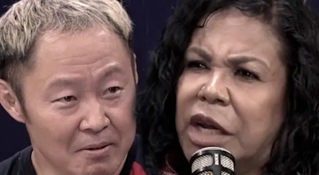 Eva Ayllón enfurece con Kenji Fujimori. Eva Ayllón enfurece con Kenji Fujimori.