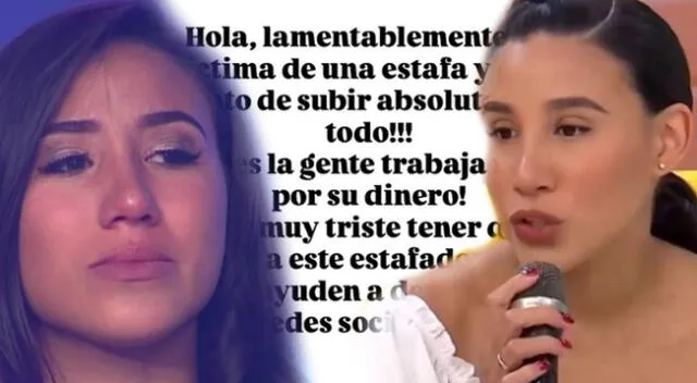 Samahara Lobatón reveló que sufrió una fuerte estafa. Samahara Lobatón reveló que sufrió una fuerte estafa.