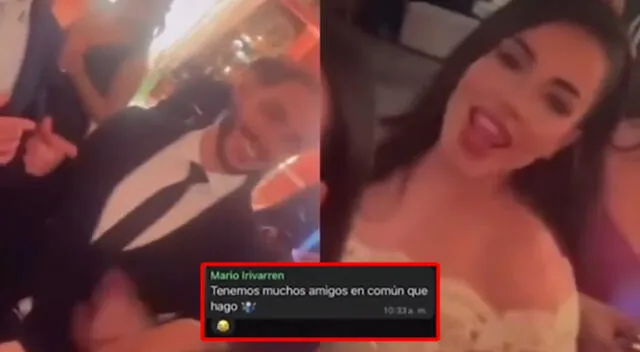 Mario Irivarren y Onelia Molina coincidieron en una boda. Mario Irivarren y Onelia Molina coincidieron en una boda.