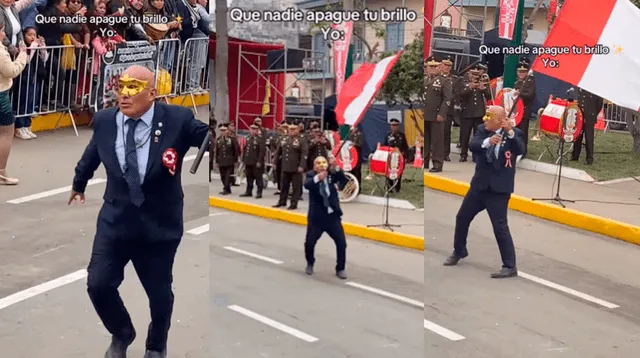 PROFESOR se emocionó y rompió protocolo durante desfile por Fiestas Patrias se volvió viral PROFESOR se emocionó y rompió protocolo durante desfile por Fiestas Patrias se volvió viral