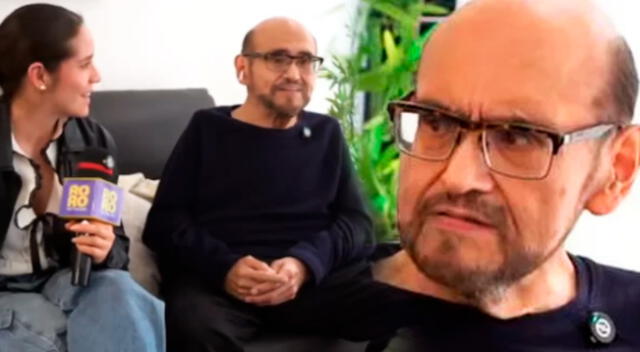 Edgar Vivar expone su fastidio en entrevista.