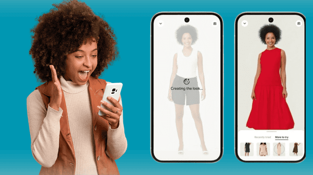 Google lanza herramienta digital que te permite probarte ropa virtualmente usando solo tu celular. Google lanza herramienta digital que te permite probarte ropa virtualmente usando solo tu celular.