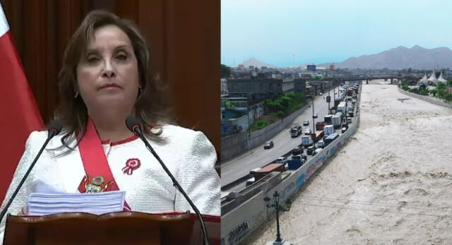 En un discurso de más de 4 horas, Dina Boluarte anunció que ña recuperación del río Rímac será de interés nacional