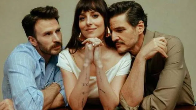 Chris Evans, Dakota Johnson y Pedro Pascal protagonizarán una comedia romántica. Foto: Sony Pictures