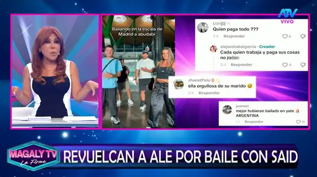 Magaly Medina SE BURLA de Alejandra Baigorria y Said Palao tras viaje a Japón: “Sonreía más en el yate” Magaly Medina SE BURLA de Alejandra Baigorria y Said Palao tras viaje a Japón: “Sonreía más en el yate”