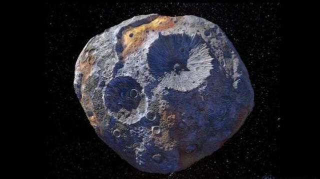  Asteroide Psyche tiene un valor de 10 trillones de dólares por su composición. Crédito: abc.es 