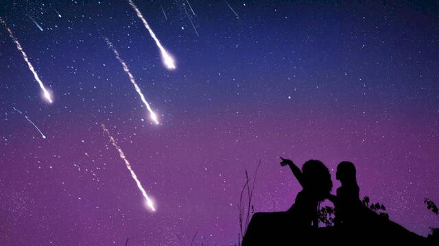 Lluvia de estrellas también se le considera lluvia de meteoritos.   