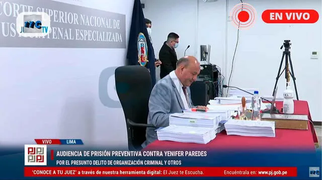  Sigue en vivo la audiencia de prisión preventiva contra la cuñada del presidente, Pedro Castillo. Crédito: Justicia TV. 