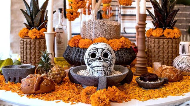  Las ofrendas llegan desde el 27 de octubre por el Día de los Muertos en México. Crédito: AS México.   