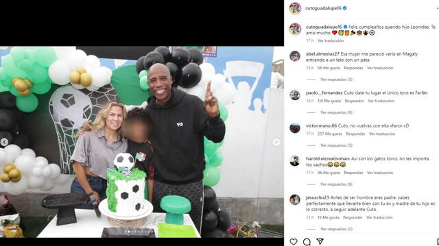 Cuto Guadalupe celebró el cumpleaños de su hijo con su expareja Charlene Castro.