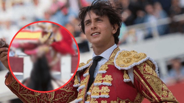 Andrés Roca Rey es herido por un toro. Andrés Roca Rey es herido por un toro.