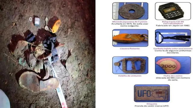 <strong> Los objetos encontrados junto al cadaver de Diego Fernández Lima y que sirvió para que su familia lo reconozca</strong>   