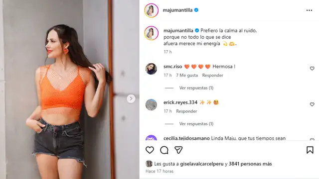 Maju envía potente mensaje tras críticas por estar junto a Gustavo Salcedo.