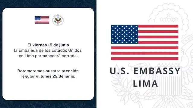 Cierre de la Embajada de EE.UU. en Lima: ¿Que hay detrás de esta decisión? Cierre de la Embajada de EE.UU. en Lima: ¿Que hay detrás de esta decisión?
