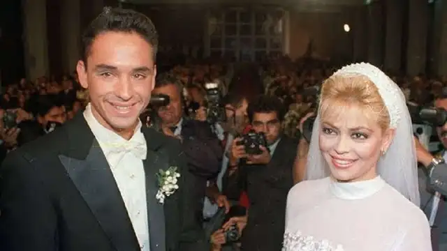 Roberto Martínez y Gisela Valcárcel se casaron el 10 de junio de 1995.