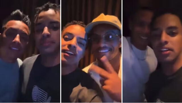 Christian Cueva, André Carrillo y Bryan Reyna captados en la misma discoteca tras la eliminación de Perú.