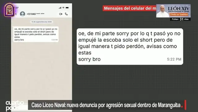 Los mensajes de los agresores fueron enviados al término de la agresión sexual hacia la víctima.
