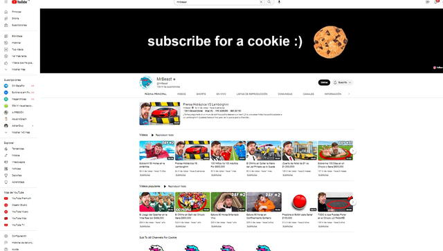 Crédito: Canal de Youtube de MrBeast Crédito: Canal de Youtube de MrBeast