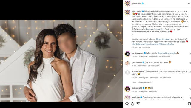 María Pía Copello deja mensaje a su hijo por su cumpleaños número 16 en Instagram.
