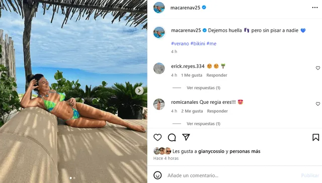 Macarena Vélez y su firme mensaje Macarena Vélez y su firme mensaje