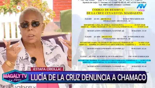 Pasajes falsos que Luisito Caycho prometió a Lucía de la Cruz. Pasajes falsos que Luisito Caycho prometió a Lucía de la Cruz.