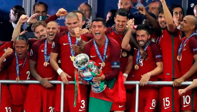 Cristiano Ronaldo y Portugal salieron campeones de Europa. | FUENTE: UEFA.   